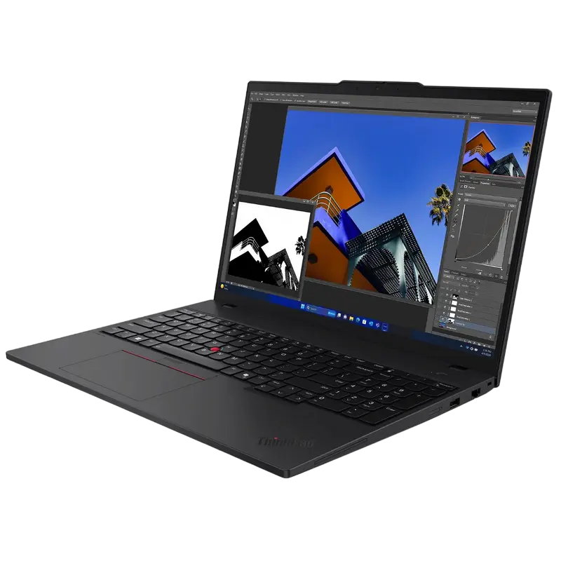 Laptop Business 16" Lenovo ThinkPad T16 Gen 3, Negru, Intel Core Ultra 7 155U, 32GB/1024GB, Fără SO
