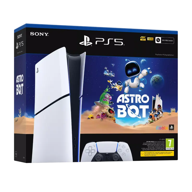 Consolă de jocuri SONY PlayStation 5 Slim Digital Edition + Astro Bot, Alb