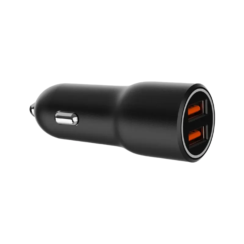 Încărcător auto Gembird TA-UC-A2QC36-CAR-01, 36W, Negru