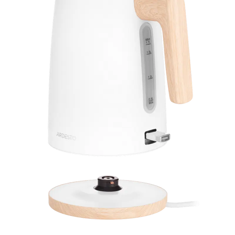 Fierbător electric Ardesto EKL-F420WWD, Alb