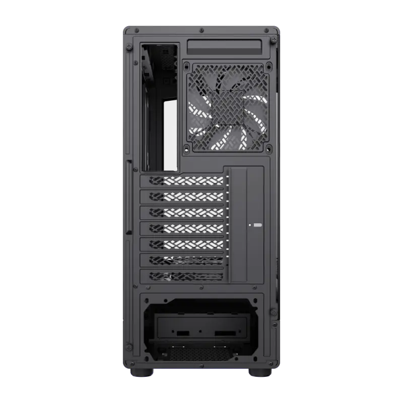 Компьютерный корпус Gamemax Vista COC AB, Midi-Tower, Без блока питания, Чёрный