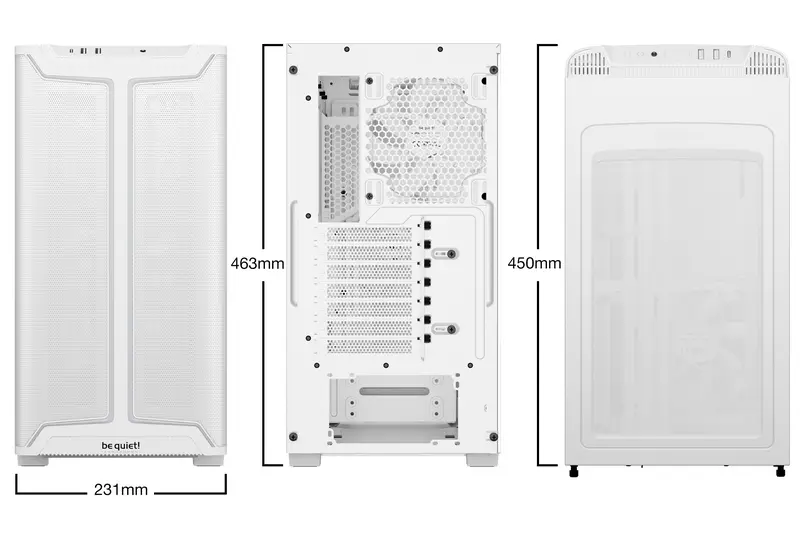 Carcasă PC be quiet! Pure Base 501 DX, Midi-Tower, Fără PSU, Alb