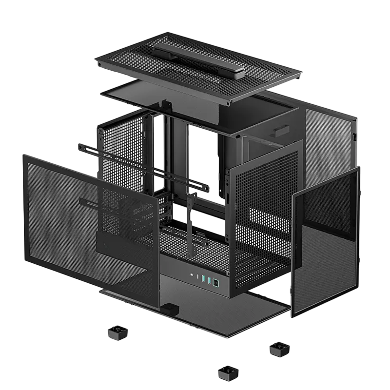 Carcasă PC Deepcool CH160, Mini-ITX, Fără PSU, Negru