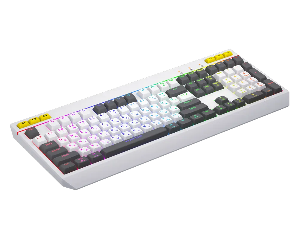 Tastatură HATOR Icefall, Cu fir, Alb