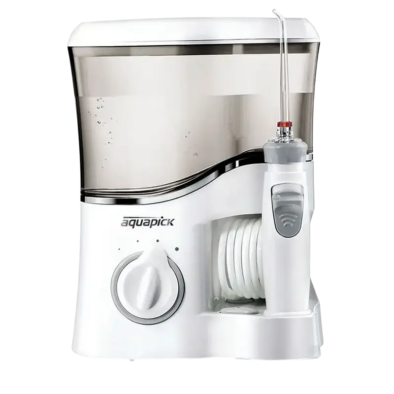 Irigator oral Aquapick AQ 350 + Pastă de dinţi AQ-32, Alb