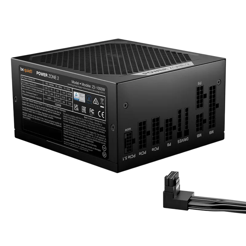 Sursă Alimentare PC be quiet! Power Zone 2, 1000W, ATX, Complet modular