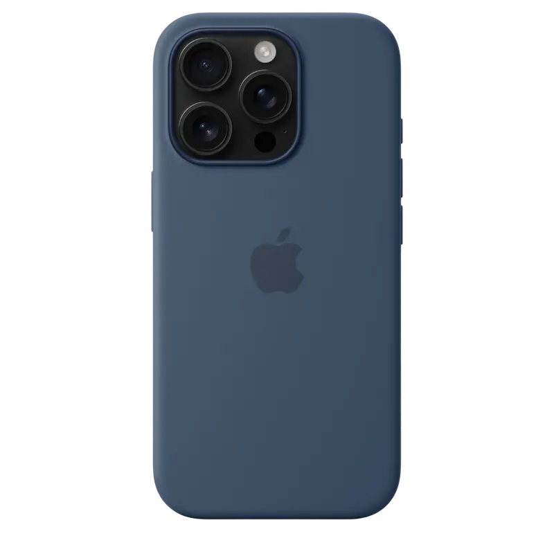 Culoare Apple iPhone 16 Pro Silicone Case cu MagSafe, Denim