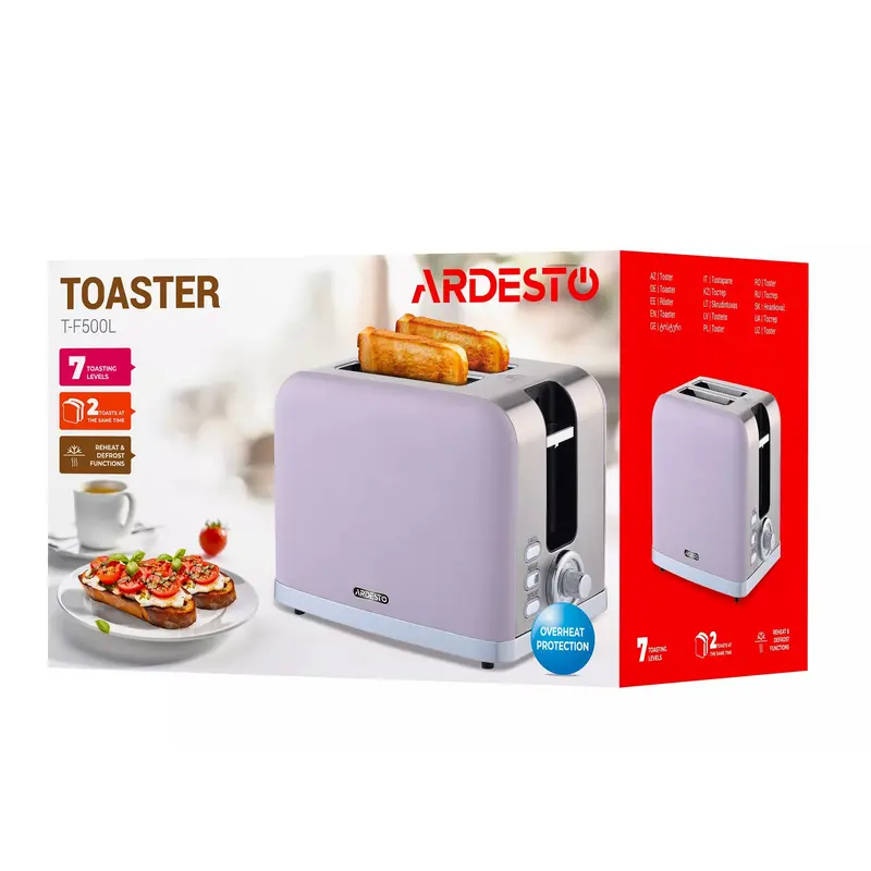 Toaster Ardesto T-F500L, Liliac