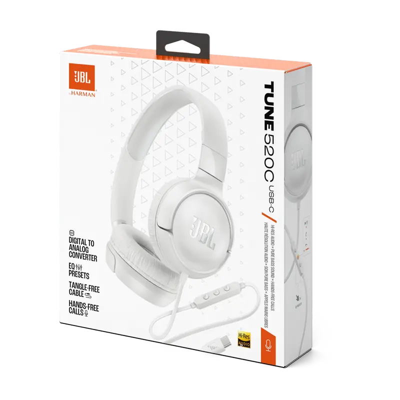 Наушники JBL Tune 520C, Белый