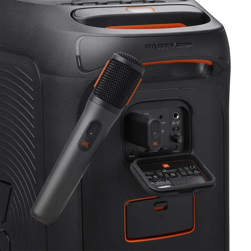 Microfon vocal JBL PartyBox Wireless Microphones, Fără fir, Negru