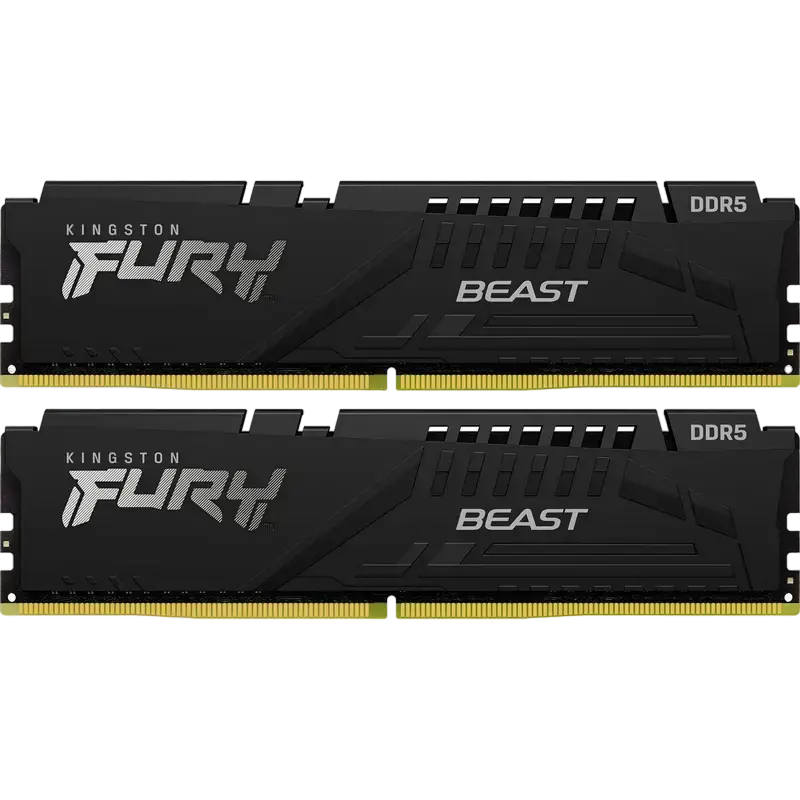 Оперативная память Kingston FURY Beast, DDR5 SDRAM, 6400 МГц, 32 ГБ, KF564C32BBEK2-32