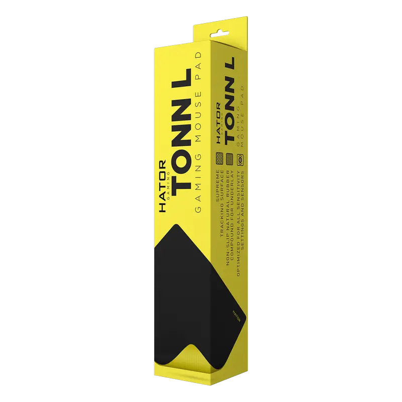 Mouse Pad pentru jocuri HATOR Tonn, Large, Negru