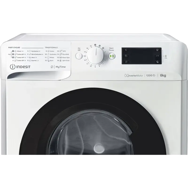 Mașină de spălat Indesit MTWSE 61294 WK EE, 6kg, Alb