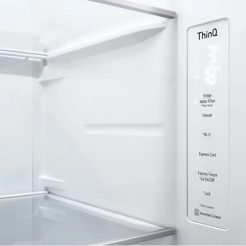 Холодильник LG GSXV80PZLE, InstaView Door-in-Door™, Серебристый