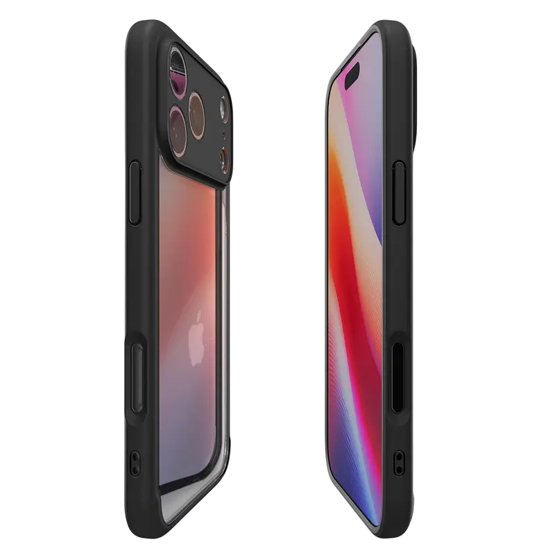 Husă Spigen Ultra Hybrid pentru Apple iPhone 17 Pro, Negru mat