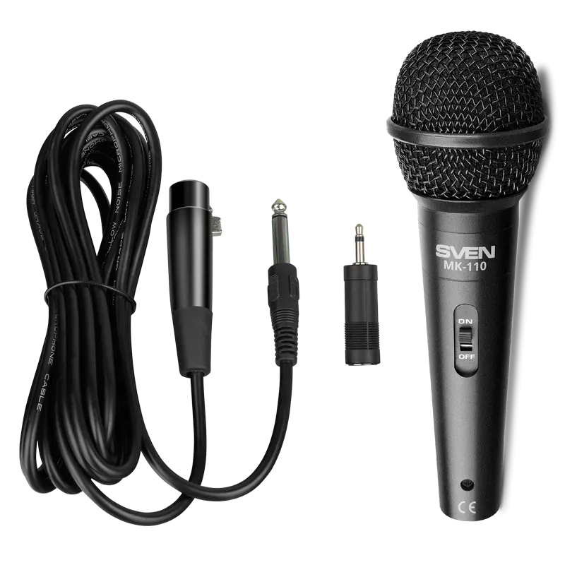 Cumpara  Микрофоны - Microfon Karaoke SVEN MK-110, Cu fir, Negru..