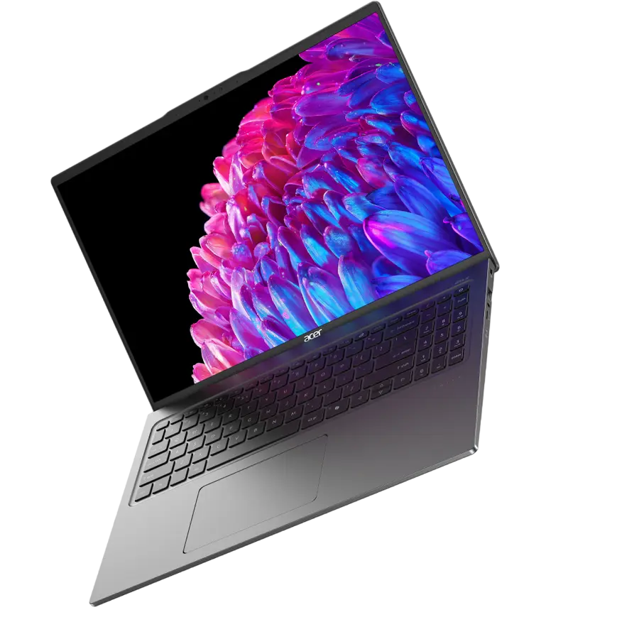 Laptop 16" Acer Swift Go 16 OLED SFG16-72, Steel Gray, Intel Core Ultra 7 155U, 16GB/1024GB, Linux eShell