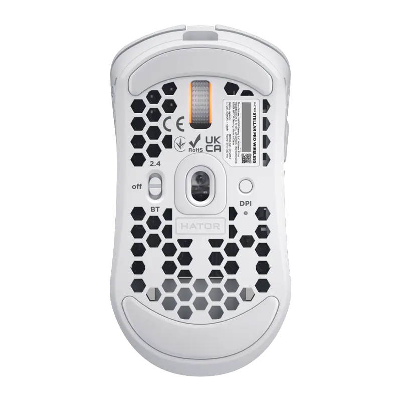 Gaming Mouse HATOR Stellar PRO, Alb