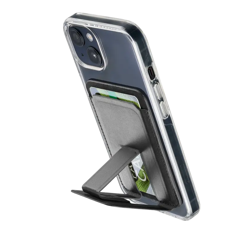 Suport pentru smartphone Cellularline Pocket Stand Mag, Negru