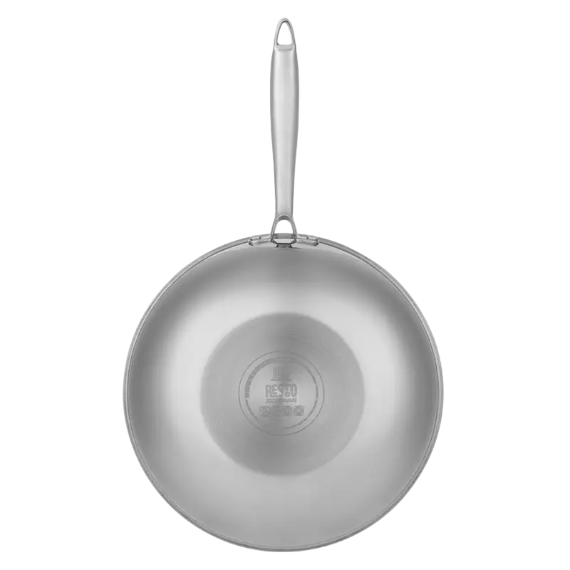 Tigaie WOK RESTO 95349, 28cm, Oțel inoxidabil