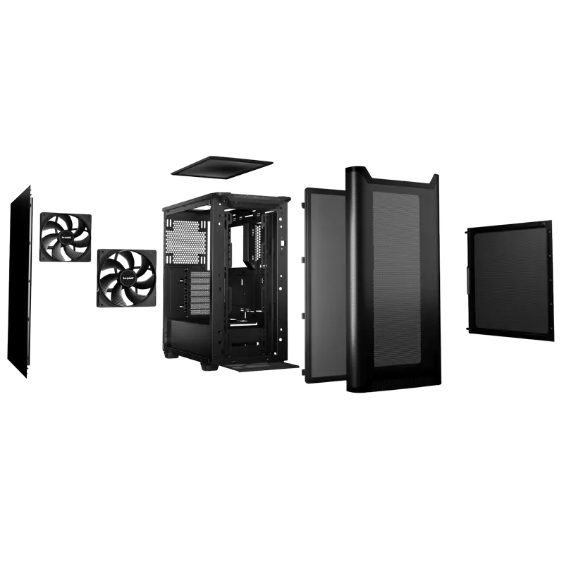 Компьютерный корпус be quiet! Pure Base 501 Airflow, Midi-Tower, Без блока питания, Чёрный
