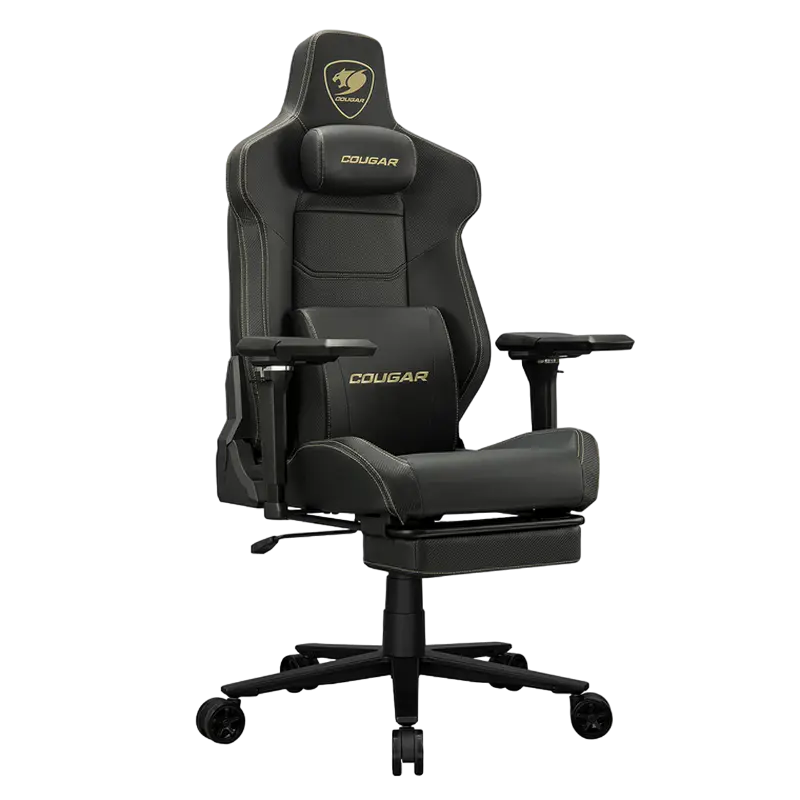 Игровое кресло Cougar Armor EVO M, Искусственная кожа, Черный | Золотистый