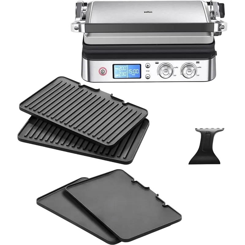 Grătar electric Braun CG 9043, 2000W, Oțel inoxidabil