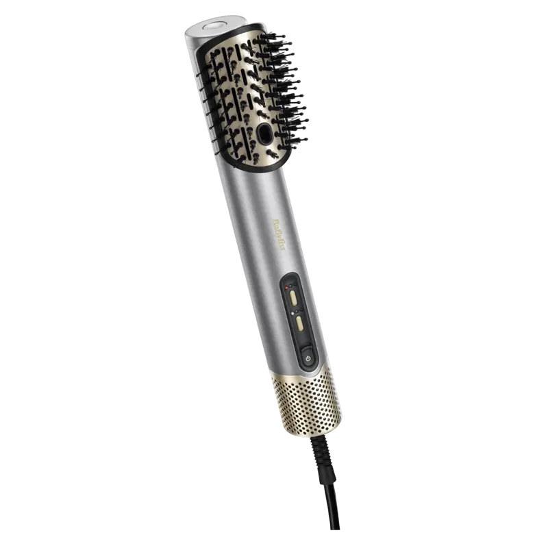 Uscător de păr-perie BaByliss AS6555E, 1600W, Argintiu