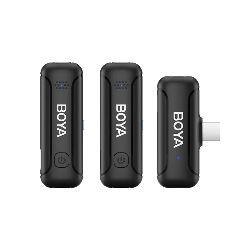 Портативный записывающий микрофон Boya BY-WM3T-U2, Беспроводной, Черный