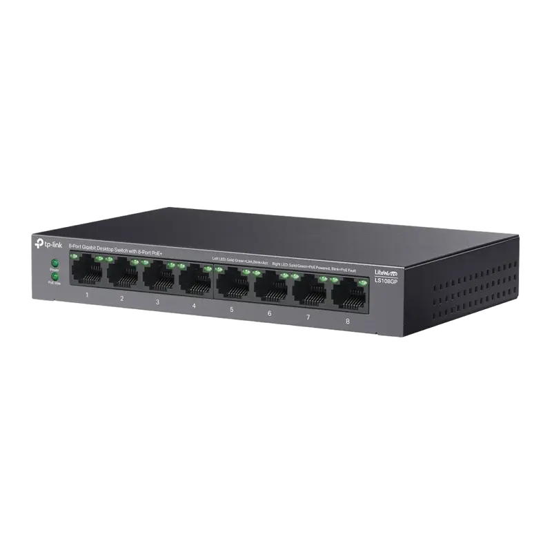 Comutator PoE TP-LINK LS108GP, 802.3af/at PoE+