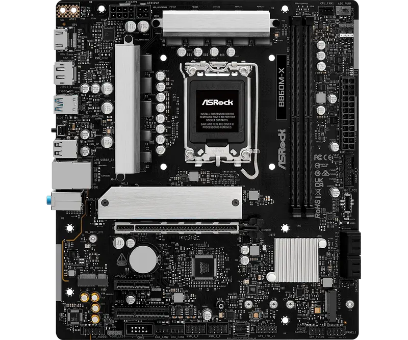 Placa de bază ASRock B860M-X, LGA1851, Intel B860, Micro-ATX