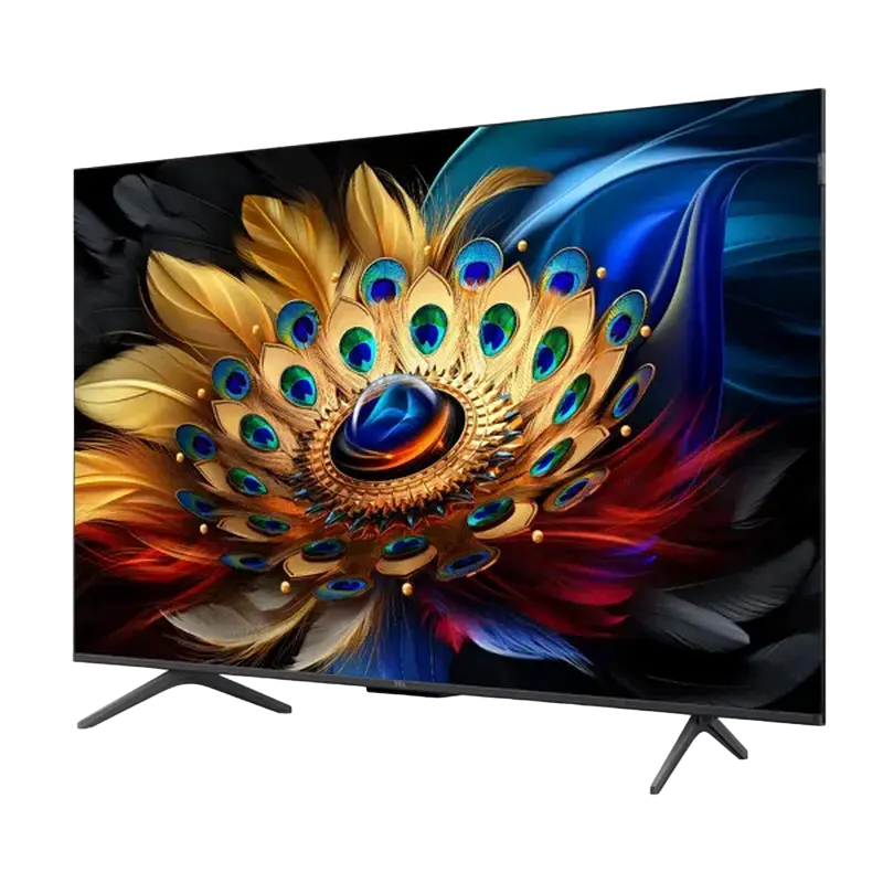 50" QLED SMART TV TCL 50C655, 3840x2160 4K UHD, Google TV, Negru