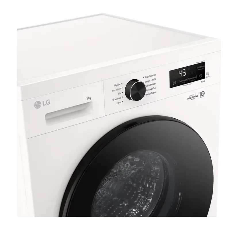 Mașină de spălat LG F4X1009NWB, 9kg, Alb