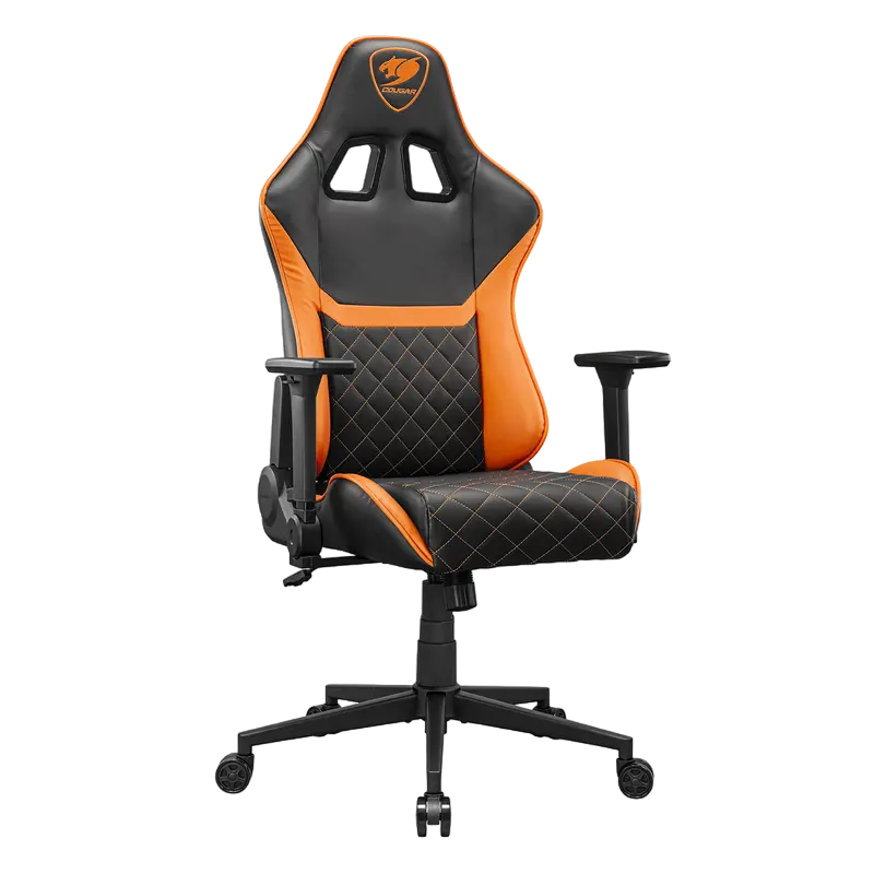Scaun Gaming Cougar Armor One V2, PVC Piele, Negru | Portocaliu