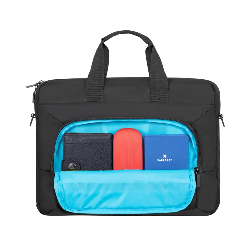 Geantă pentru laptop Rivacase 7521, 14", Eco-Friendly rPET Poliester, Negru
