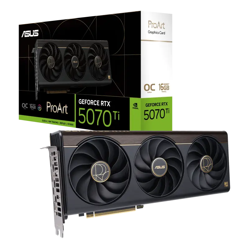Купить  Видеокарты - Видеокарта ASUS PROART-RTX5070TI-O16G, 16 ГБ ..