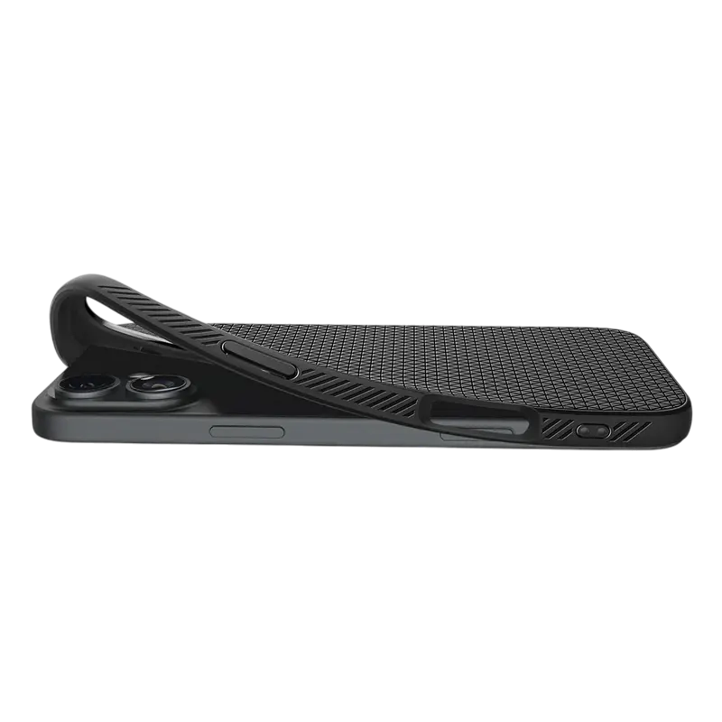 Husa Spigen iPhone 16 Liquid Air, Negru mat