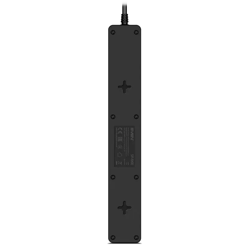 Prelungitor electric SVEN SF-06E, 6 Prize, 5m, Negru