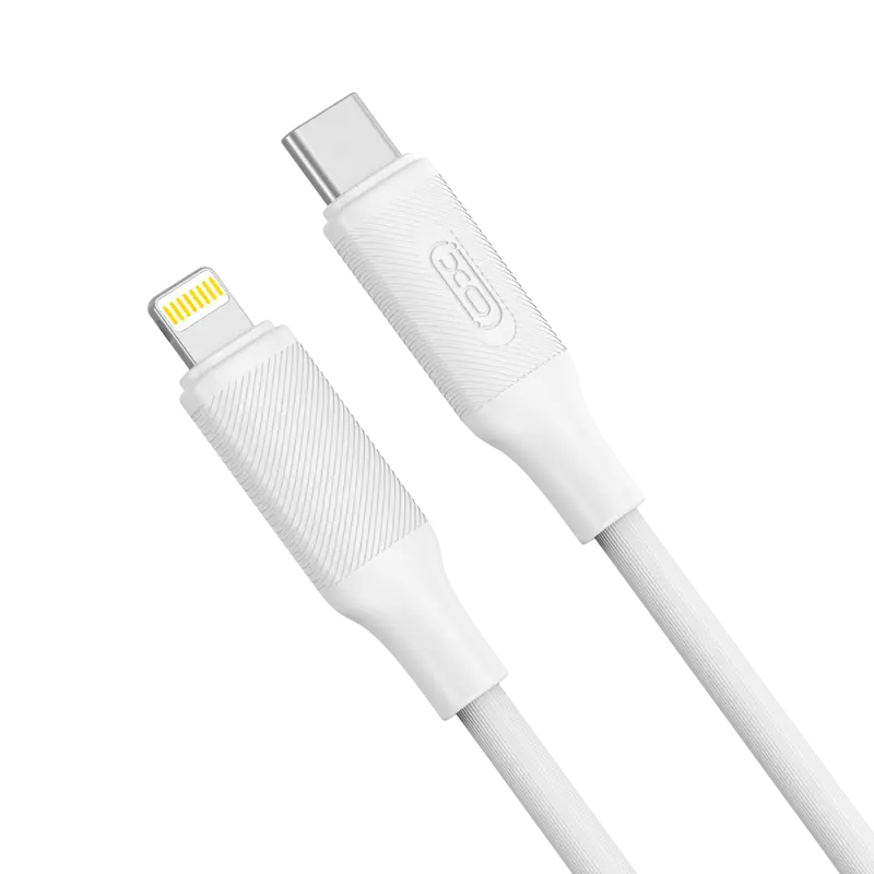 Cablu de încărcare și sincronizare XO NB-Q265A, USB Type-C/Lightning, 1m, Alb