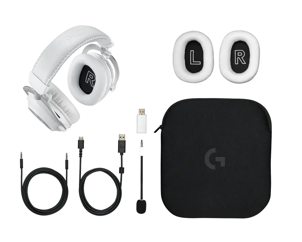 Игровые наушники / гарнитура Logitech G Pro X 2, Беспроводной, Белый