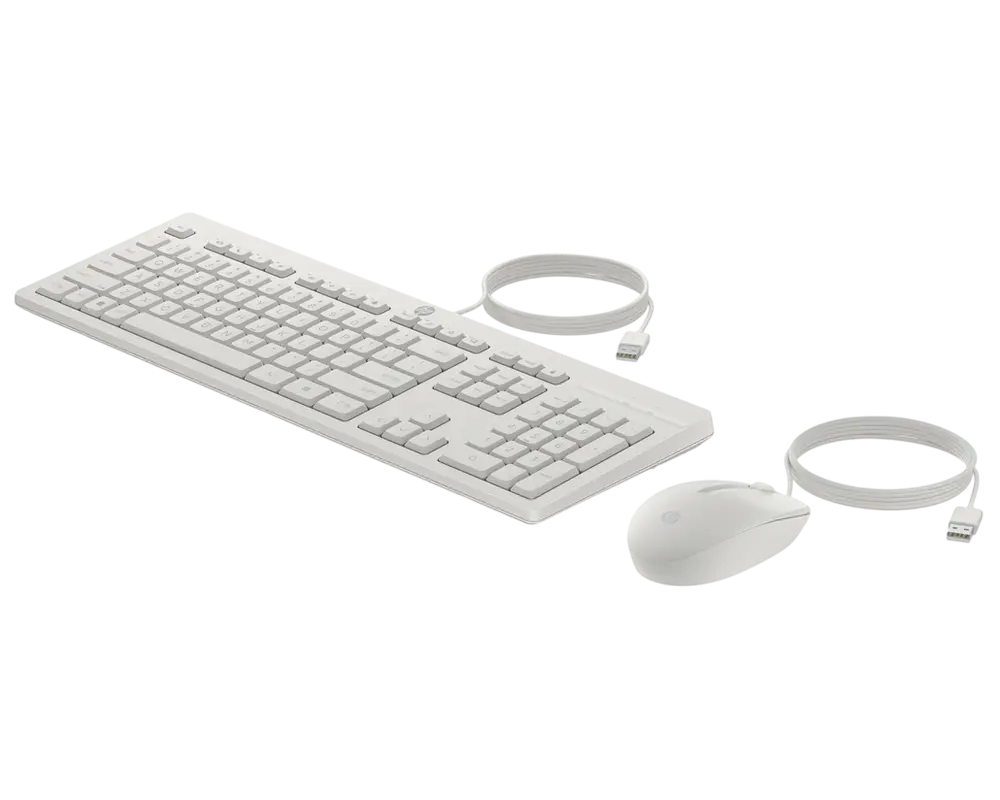 Set Tastatură + Mouse HP 225 G2, Cu fir, Alb