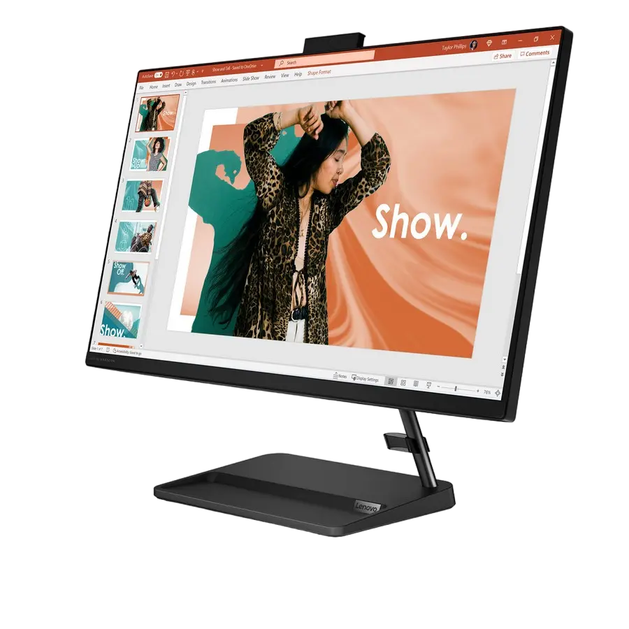 Computer All-in-One Lenovo IdeaCentre 3 27IAP7, 27", Intel Core i5-13420H, 16GB/1024GB, Fără SO, Negru