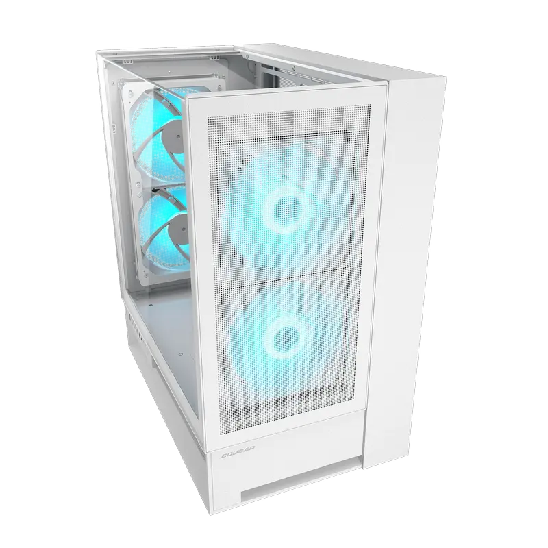 Carcasă PC Cougar OmnyX, Midi-Tower, Fără PSU, Alb