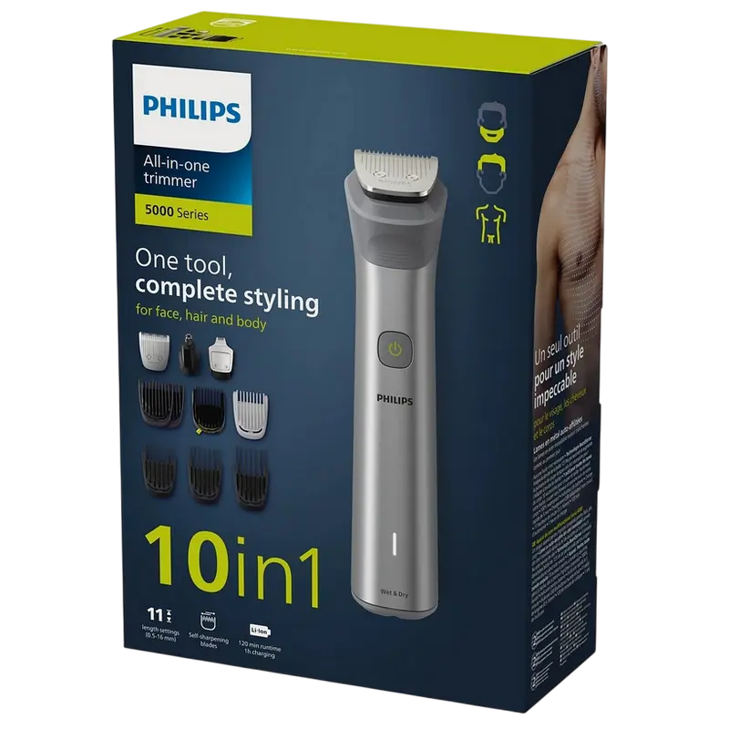 Aparat de tuns pentru bărbați Philips MG5920/15, Oțel inoxidabil