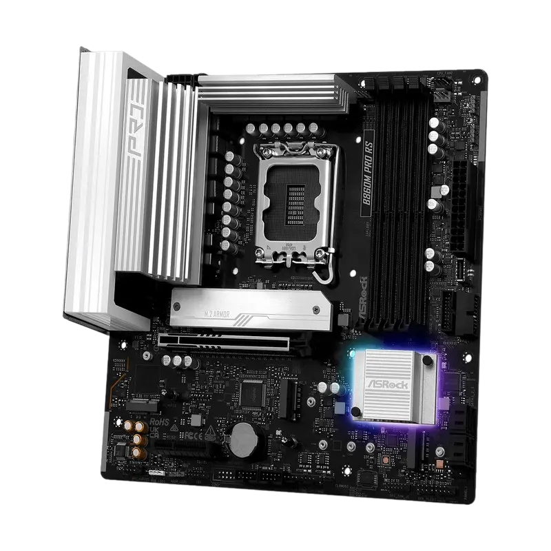Placă de bază ASRock B860M PRO RS, LGA1851, Intel B860, Micro-ATX