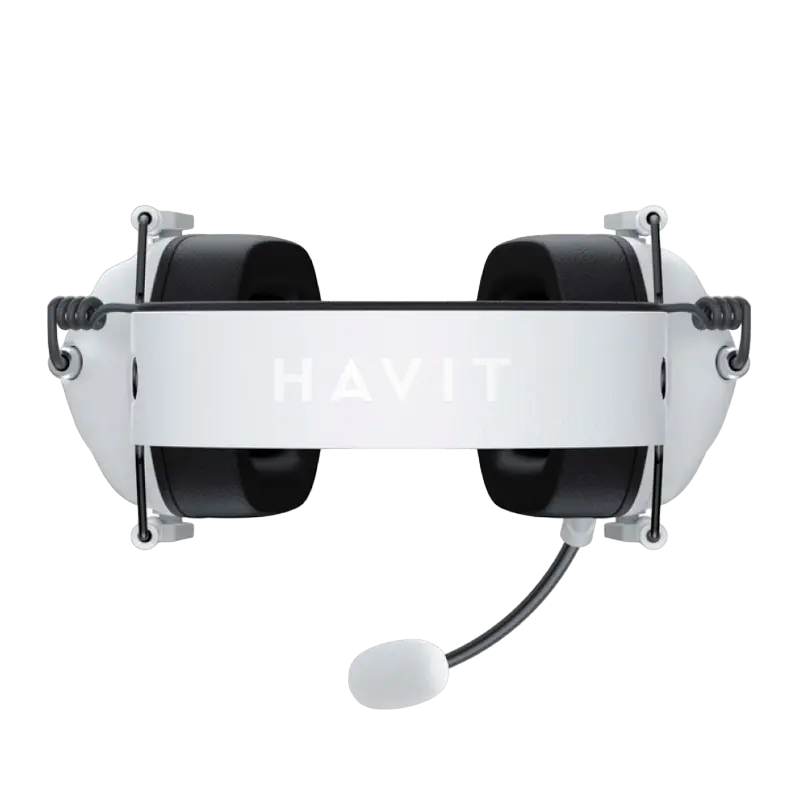 Căști gaming Havit H2033d, Cu fir, Alb