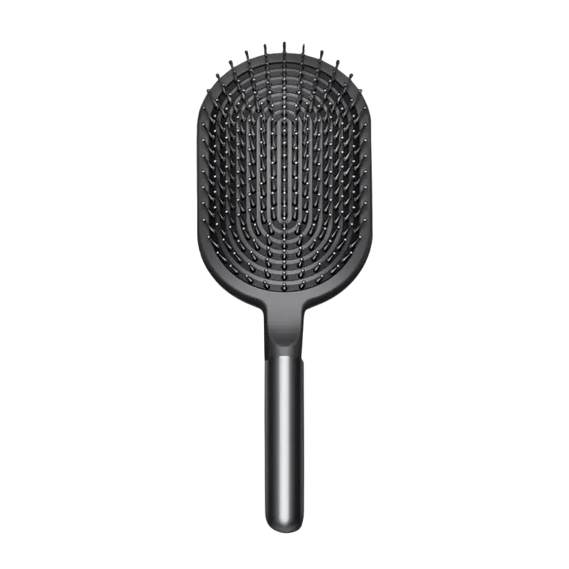 Perie de masaj pentru păr Dyson Paddle Brush, Nickel | Black