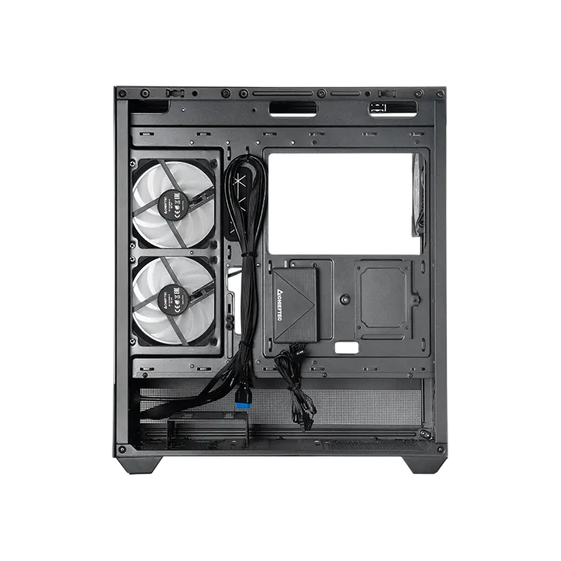 Carcasă PC Chieftec Vista, Midi-Tower, Fără PSU, Negru