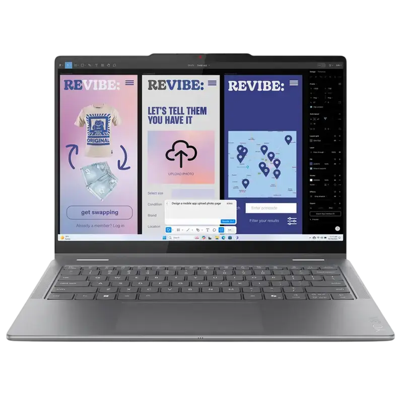 Ноутбук 14" Lenovo Yoga 7 2-in-1 14ILL10, Luna Grey, Intel Core Ultra 7 256V, 16Гб/1024Гб, Без ОС