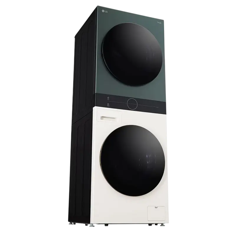Mașină de spălat cu uscător LG WT1210EGF, 12kg, Verde | Bej